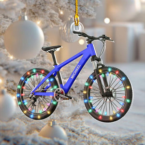 Personalized Name Bicycle Christmas Ornaments, Christmas Gifts For Bicycle Rider, Cycling Ornament, Bicycle Gift, Biker Xmas Ornament 2025