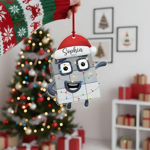 Personalized Numberblocks Christmas Ornament: Acrylic Kids Tree Decor