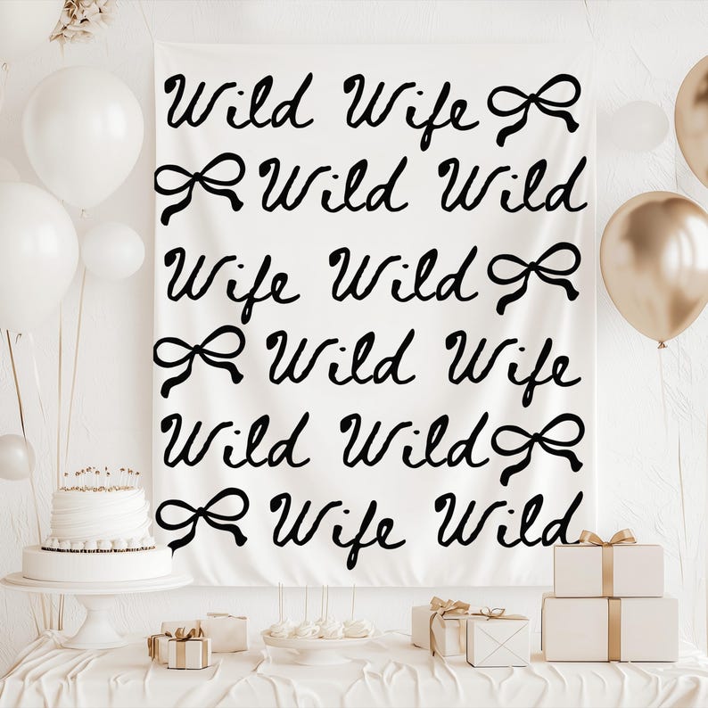 Wild Wild Wife Bachelorette Banner, Wild Wild Wife Bachelorette Decor, Nashville Bachelorette Banner, Western Bachelorette Backdrop