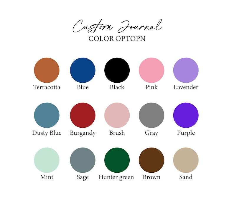 Personalized Wildflower Journal: Custom Floral Hardcover Notebook