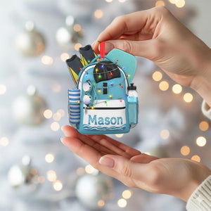 Personalized Acrylic Swim Ornament Name Beach Decor