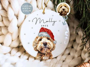 Personalized Doodle Ornament Custom Goldendoodle Ornament Golden Doodle Lover Gift Personalized Goldendoodle Gifts Dog Cat Photo Ornament Gift