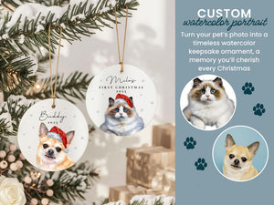 Personalized Doodle Ornament Custom Goldendoodle Ornament Golden Doodle Lover Gift Personalized Goldendoodle Gifts Dog Cat Photo Ornament Gift