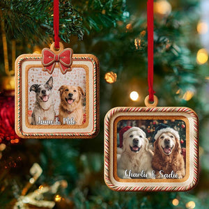 Custom Pet Photo Ornament, Custom Dog Memorial Ornament, Cat Ornament, Dog Lover Gift, Pet Memorial Gift, Christmas Tree Decoration
