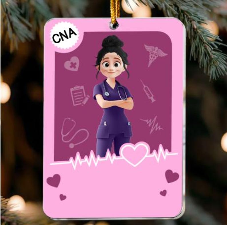 Nurse Toy Box Christmas Ornament, Personalized Acrylic Ornament For Nurses, Custom Medical Keepsake For Nurses, Unique Holiday Gift