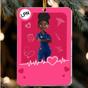 Nurse Toy Box Christmas Ornament, Personalized Acrylic Ornament For Nurses, Custom Medical Keepsake For Nurses, Unique Holiday Gift