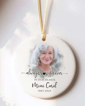 Custom Photo Memorial Ornament Dad Mom Memorial Ornament Lost Loved One Gift Sympathy Ornament Personalized Memorial Ornament Sympathy Gift