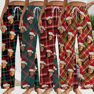 Custom Pajama Pants Photo Print Long Pajama Pants for Women/Mens/grandpa/dog lover,Custom Family Pjs Bottom Christmas Gift for family party