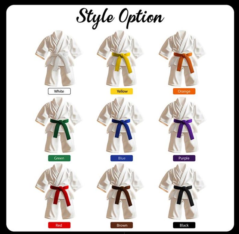 Personalized Karate Uniform Ornaments, Custom Martial Arts Ornaments, Karate Belt With Custom Name,Karate Christmas Gift Ornament, Xmas Gift