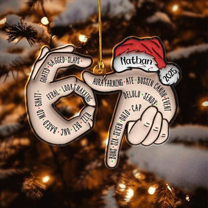 67 Six Seven Ornament, Gen Z Slang Gift, Funny Teenager Ornament, Tween Christmas 2025, Middle Schooler Gift, Rizz Gyatt Delulu , Ate Bussin
