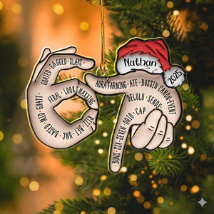 67 Six Seven Ornament, Gen Z Slang Gift, Funny Teenager Ornament, Tween Christmas 2025, Middle Schooler Gift, Rizz Gyatt Delulu , Ate Bussin