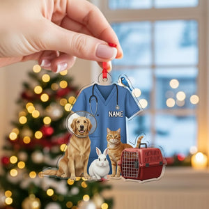 Personalized Veterinarian Christmas Ornament