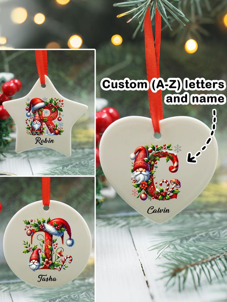 Custom Christmas Decorations With Name,Personalized Christmas Tree Decorations,Customized Christmas Gifts,Customizable Christmas Supplies