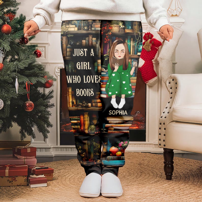 Personalized Book Lover Sweatpants: Cozy Reader Joggers