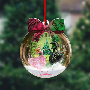 Wicked Inspired 2D FLAT Ornament, Glinda and Elphaba Ornament, Broadway Movie Gift