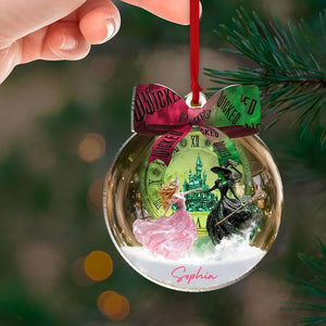 Wicked Inspired 2D FLAT Ornament, Glinda and Elphaba Ornament, Broadway Movie Gift