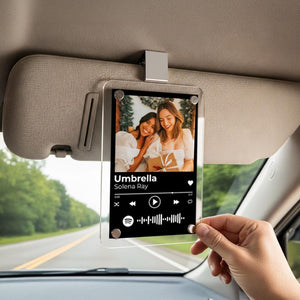 Best Friend Gift Photo Car Visor Clip Personalized Friendship Keepsake, Custom Birthday Gift for Her