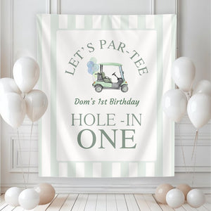 Hole In One Birthday, Boy 1st Birthday, Hole-In One Par-Tee, Golf Birthday Party Decorations, Golf First Birthday Banner