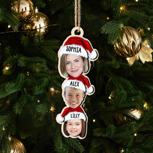 Personalized Photo Funny Face Family Ornament, Acrylic Christmas Ornament, Family Keepsake Ornament, Christmas Tree Decor, Family Gifts