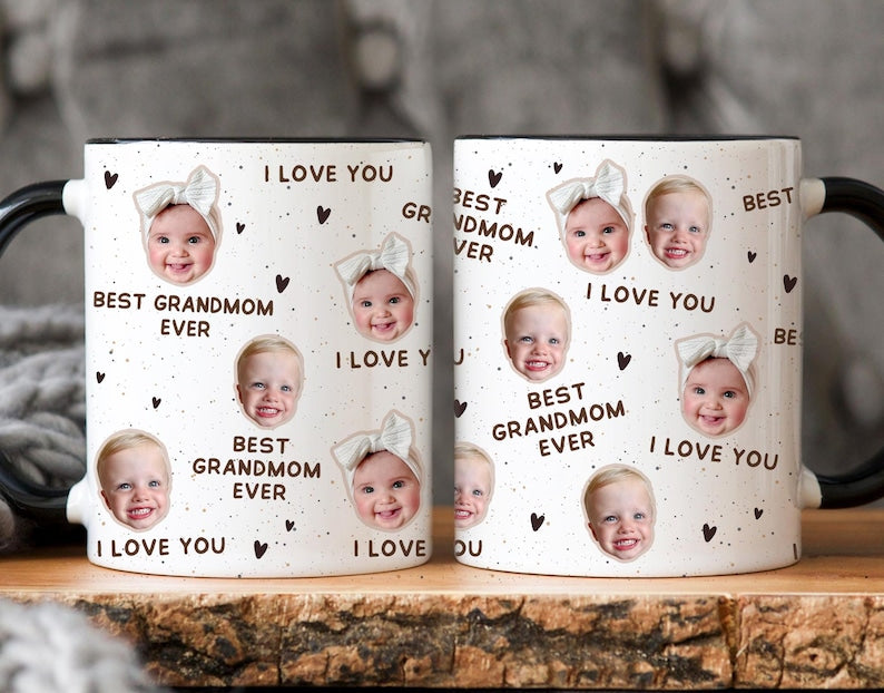 Custom Face Mug, Baby Face Mug, Custom Baby Photo Mug, Your Dog's Face Mug, Personalized Mug With Picture For Dad/Husband/Grandpa