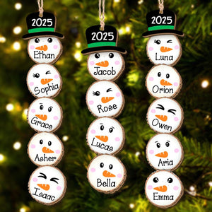 Custom Snowman Christmas Ornament 2025, Funny Family Ornament Gift Ideas