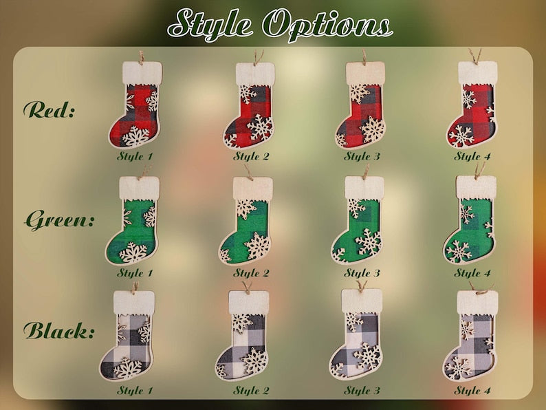 Personalized Family Christmas Tree Ornament,Family Name Ornament,Custom Wooden Family Christmas Ornament,Christmas Decor,Holiday Ornament