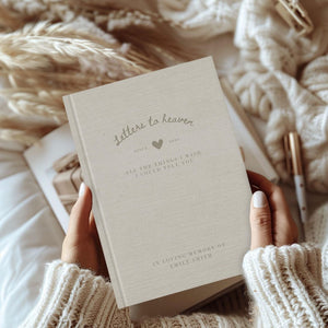 Personalized Grief Journal, Sympathy Gift For Loss Of Mother Father, Letters To Heaven In Loving Memory Gift, Memorial Gift, Condolence Gift
