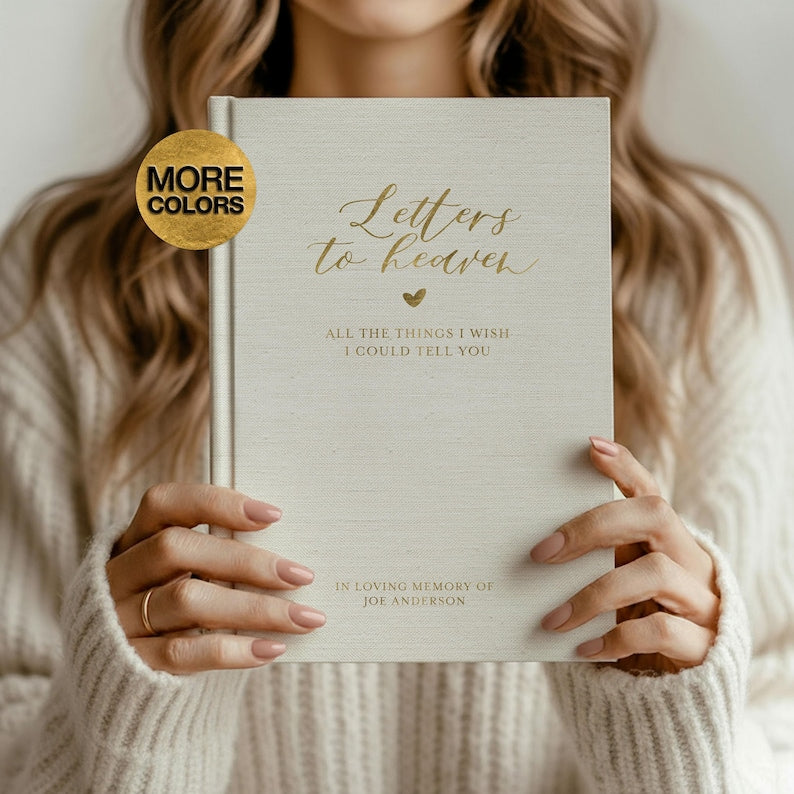 Letters To Heaven Journal Personalized Grief Journal Sympathy Gift For Loss Of Mother Grief Notebook In Loving Memory Memorial Gift Father