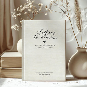 Letters To Heaven Journal Personalized Grief Journal Sympathy Gift For Loss Of Mother Grief Notebook In Loving Memory Memorial Gift Father