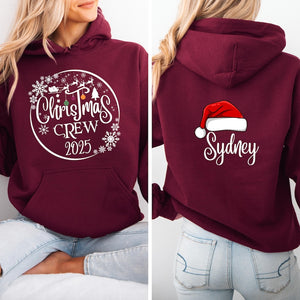 Christmas Crew Sweatshirts Personalized Matching Family Shirt , Xmas Pajamas Top, Hoodies, Sizes for everyone
