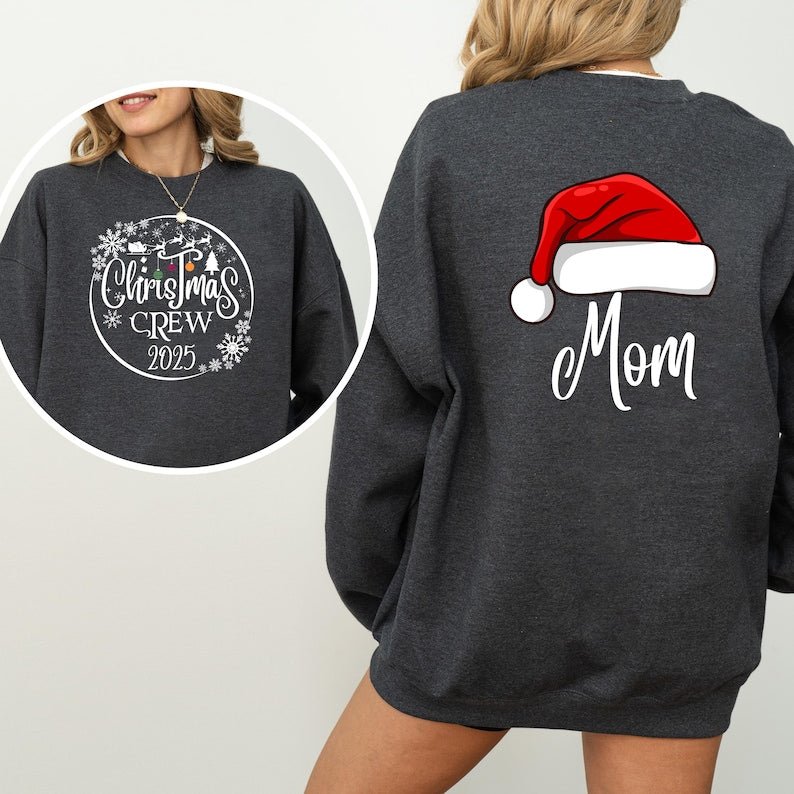 Christmas Crew Sweatshirts Personalized Matching Family Shirt , Xmas Pajamas Top, Hoodies, Sizes for everyone