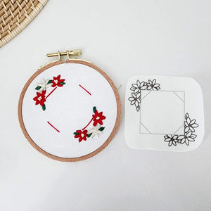 Ornament frame photo embroidery, personalized ornament Christmas tree embroidery