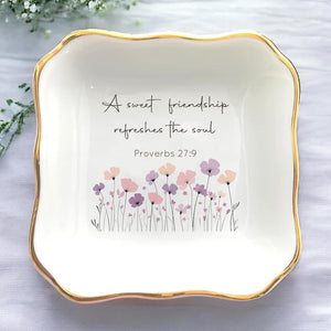 Personalized Jewelry Dish Christian Gifts For Woman Friends Friendship Gifts