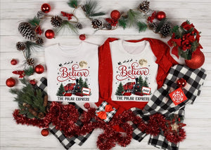 Polar Express Family Christmas Shirts: Matching Pajama Tops, Christmas Gift For Family