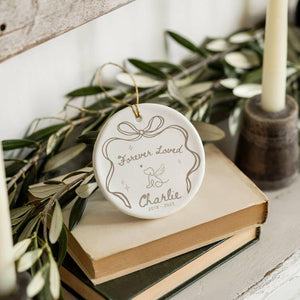 Personalized Pet Memorial Ornament, Rainbow Bridge Custom Pet Ornament, Dog Lover Gift, Cat Lover Gift, Custom Dog Ornament