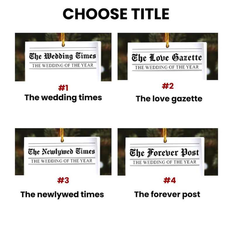 Personalized First Christmas Married Ornament, Custom Wedding Ornament, The Wedding Time, Newlywed Couple, Wedding Gifts for Couple