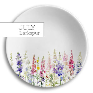 Birth Flower Jewelry Dish, Personalized Ceramic Gift for Her, Wildflower Ring Holder, Mother's Day Gift