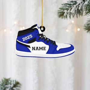 Custom Sneaker Ornament, Personalized Shoe Gift