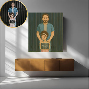 Custom Anime Style Portrait, Anime Family Art, Canvas, Gift For Family, Gift For Mom, Gift For Father, Couple Gift