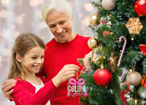 Personalized Christmas Ornament 2025: Custom Girl's Name, Acrylic