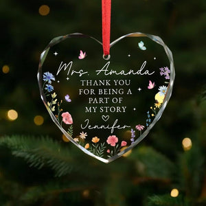 Personalized Appreciation Gift, Retirement Thank You Gift, Thank you for being a part of my journey, Gift for Coworker,Teacher Gift Keepsake