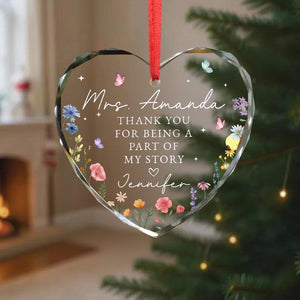 Personalized Appreciation Gift, Retirement Thank You Gift, Thank you for being a part of my journey, Gift for Coworker,Teacher Gift Keepsake