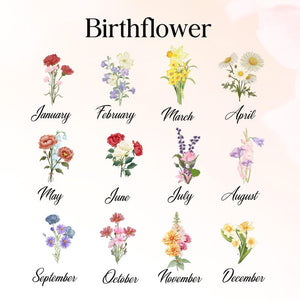 Personalized Birthflower Vase, Minimalist Vase, Ceramic Flower Vase, Mothers Day Vase, Grandma Vase, Birth Month Vase, Flower Garden Vase