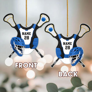 Personalized Lacrosse Christmas Ornament,Lacrosse Keepsake,Lacrosse Player Ornament,Lacrosse Lover Gift,Christmas Gift for Players & Coaches