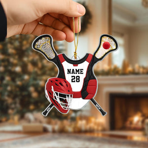 Personalized Lacrosse Christmas Ornament,Lacrosse Keepsake,Lacrosse Player Ornament,Lacrosse Lover Gift,Christmas Gift for Players & Coaches