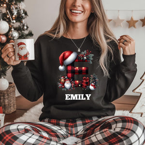Matching Family Christmas Sweatshirts, Personalized Letter Shirts, Family Holiday Family Tops, Christmas Crewneck, Christmas Family Tshirt