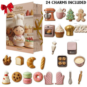Personalized 24 Sweet Surprises Advent Calendar, Gift For Baking Lovers, Acrylic Blind Box Countdown Calendar, Home Chef Gifts, Chef Gifts