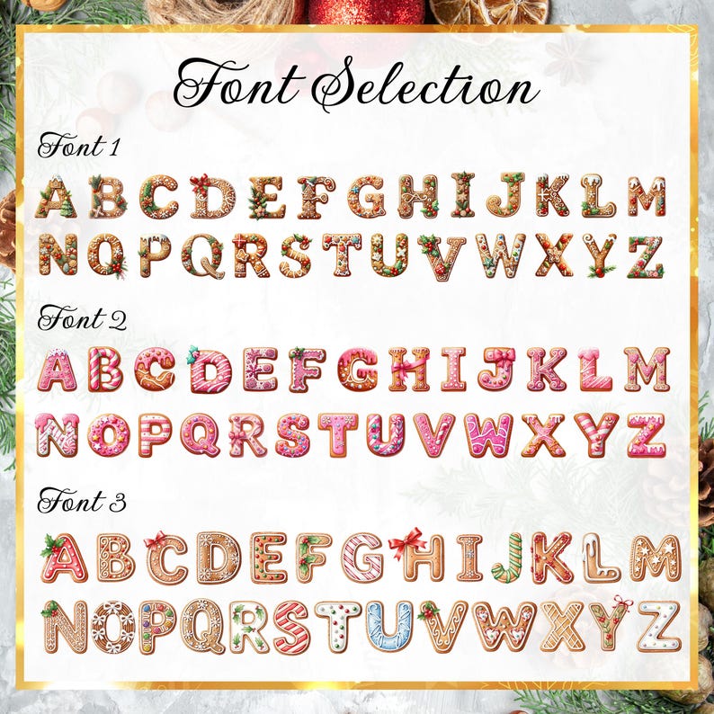 Personalised Couple Christmas Ornament 2025, Custom Gingerbread Alphabet Ornaments, First Christmas Together Baubles, Custom Couple Name