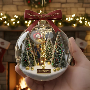 Personalized Lineman Christmas Ornament 2025: Acrylic Keepsake, 2D Flat Ornament