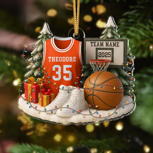 Personalized Basketball Ornament 2025 Custom Jersey Keepsake